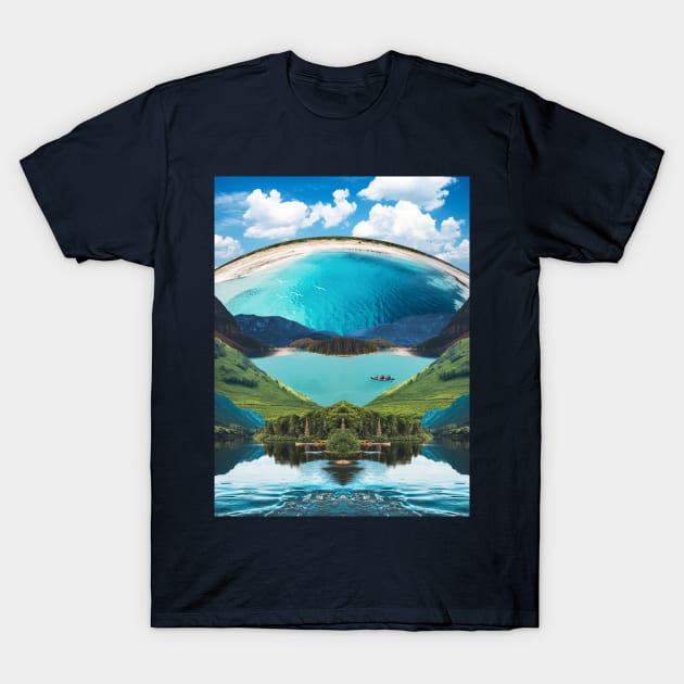 Lagoon Blue T-Shirt by leafandpetaldesign